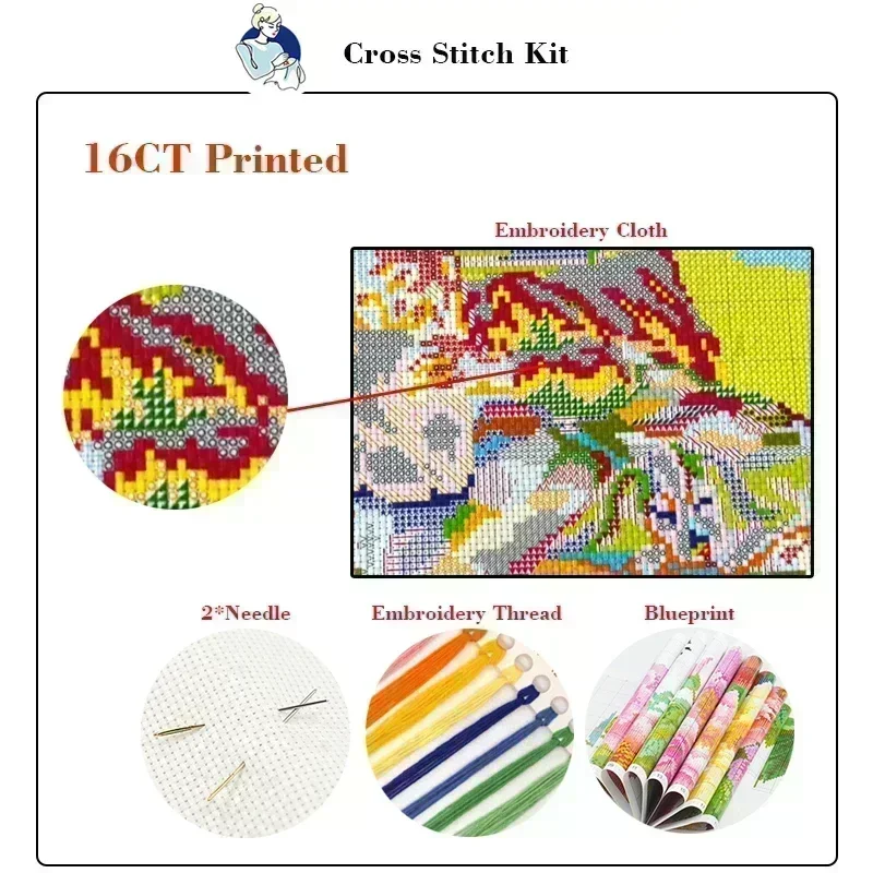 Joy Sunday Cross Stitch Kit Sn - Embroidery Meaning ulasan dan harga