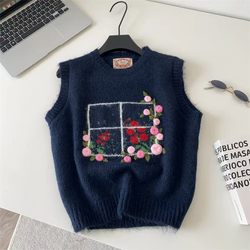 Women 3D Handmade Rose Floral  - Embroidery Rose ulasan dan harga