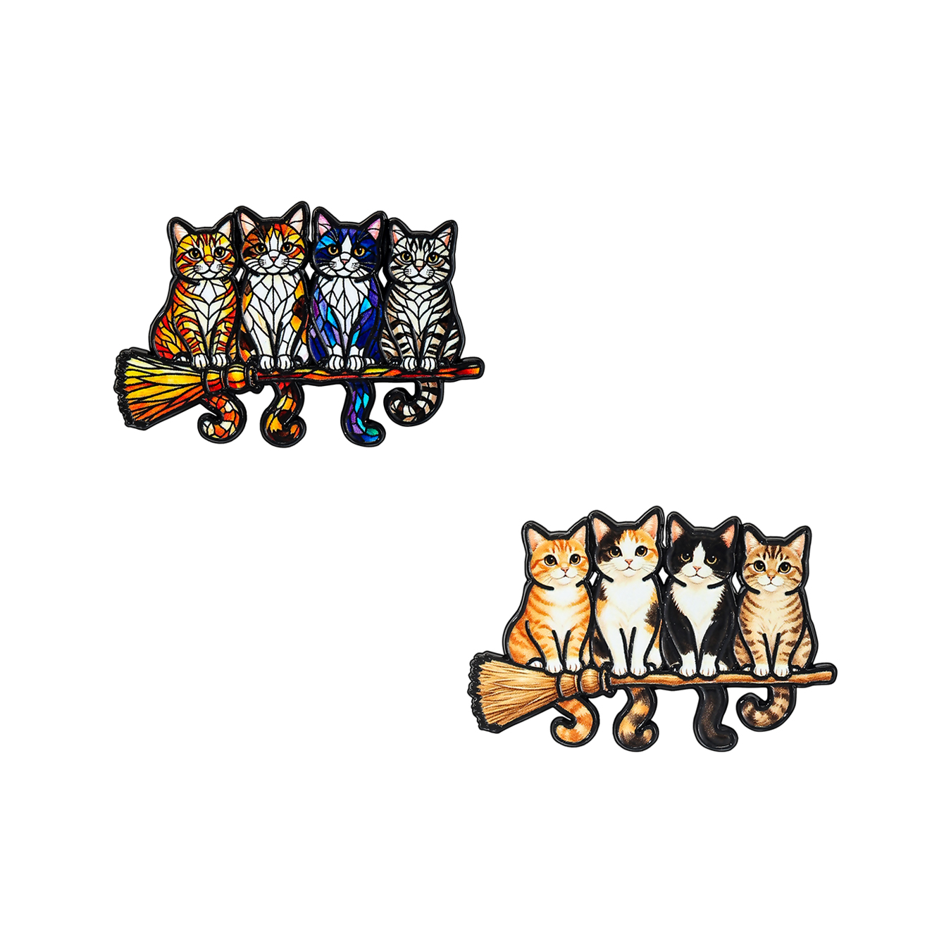 3Pcs Cat Brooch Pins Set Cute  - Embroidery Reddit ulasan dan harga
