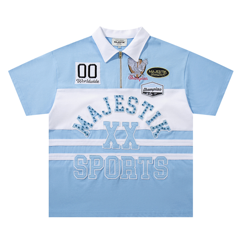American Fashion Brand MAJESTI - Embroidery Design Logo ulasan dan harga