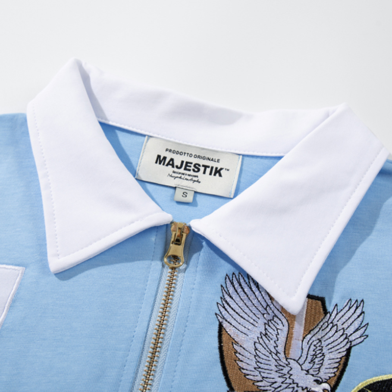 American Fashion Brand MAJESTI - Embroidery Design Logo ulasan dan harga