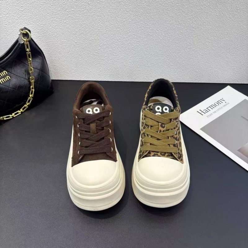 Women Leopard Print Platform S - Embroidery Garments ulasan dan harga
