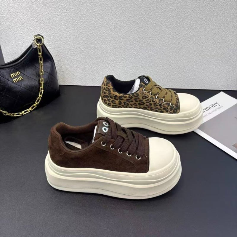 Women Leopard Print Platform S - Embroidery Garments ulasan dan harga